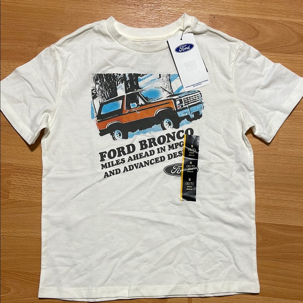 Ford White Short Sleeve Bronco Tee